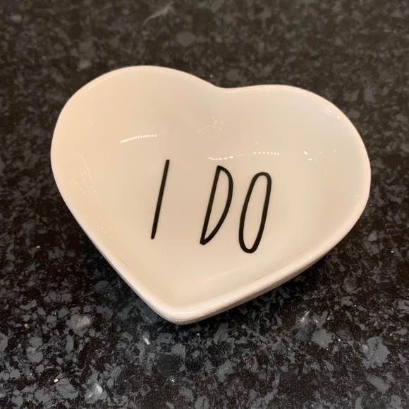 Heart “I Do” Wedding Engagement Ring Dish - Picture 4 of 4